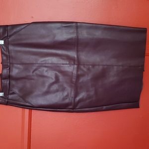 EXPRESS Purple leather skirt